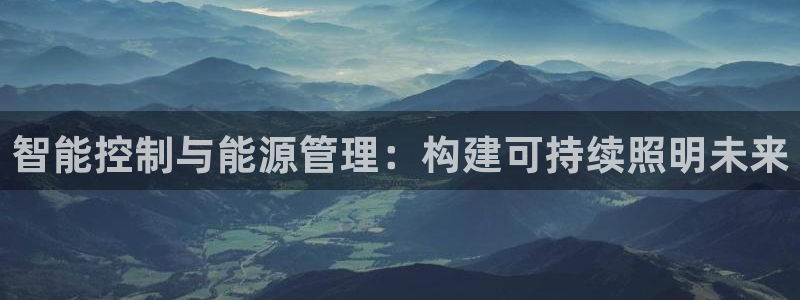 智能控制与能源管理：构建可持续照明未来