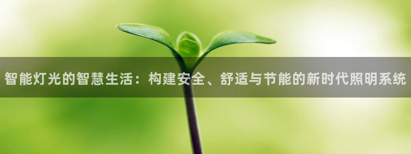 智能灯光的智慧生活：构建安全、舒适与节能的新时代照明系统
