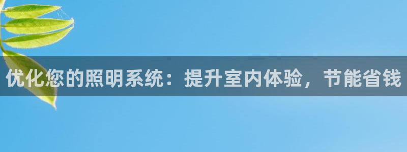优化您的照明系统：提升室内体验，节能省钱