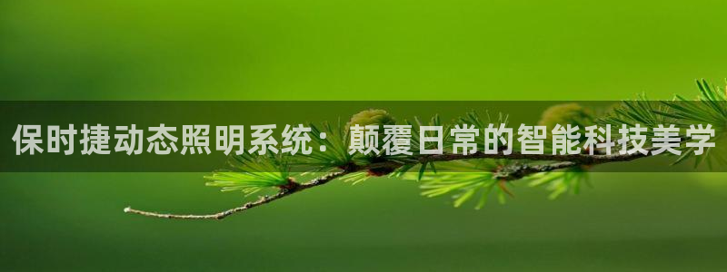 保时捷动态照明系统：颠覆日常的智能科技美学