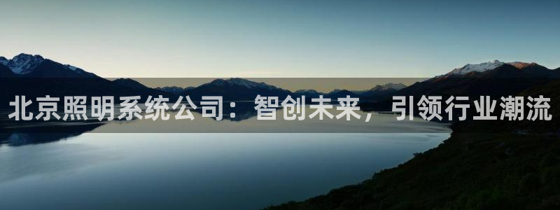 北京照明系统公司：智创未来，引领行业潮流