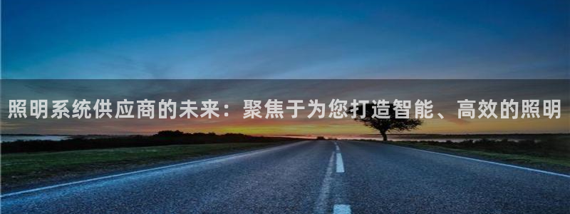 照明系统供应商的未来：聚焦于为您打造智能、高效的照明